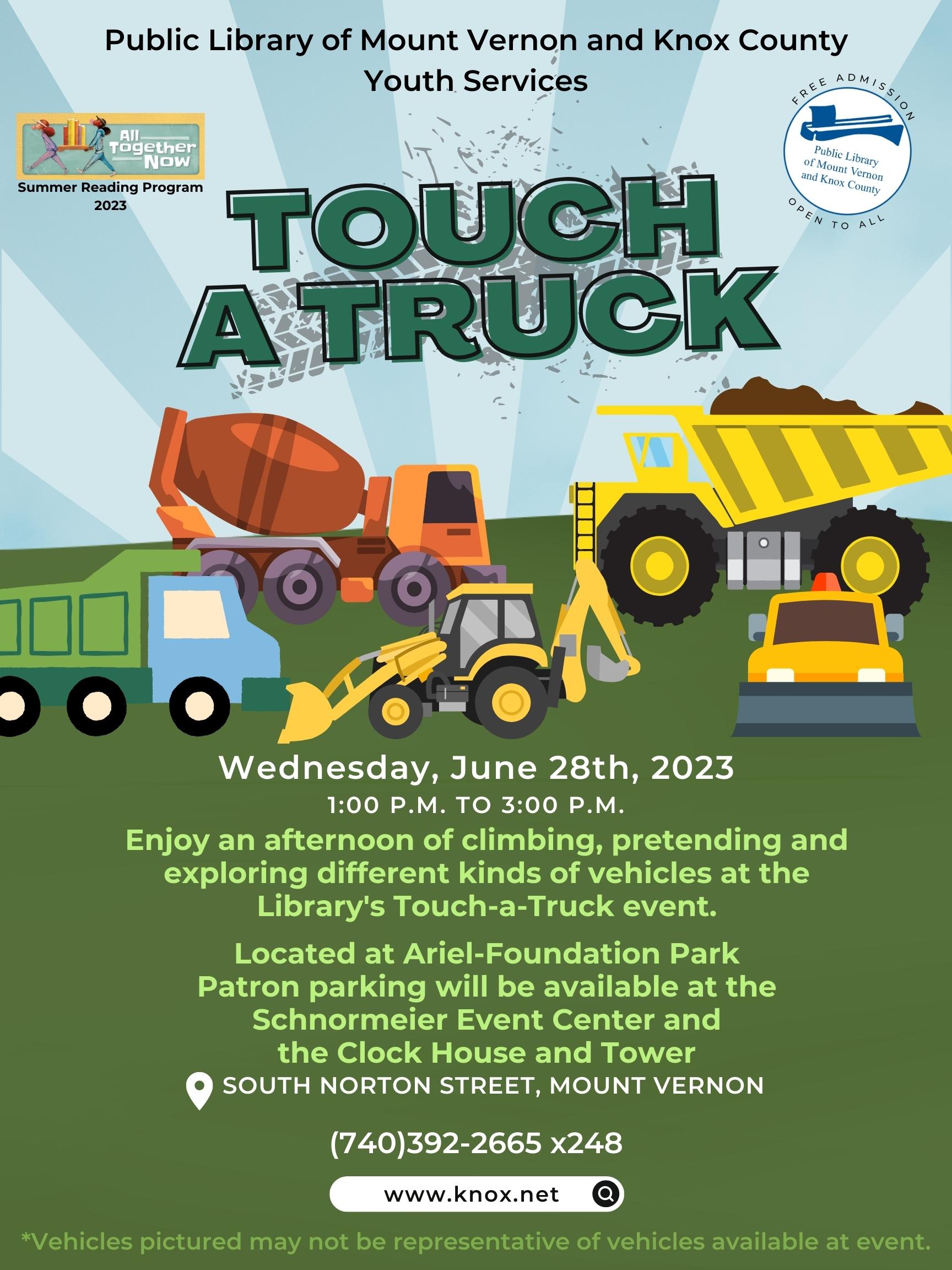 Jun 28 Youth Services Touch a Truck