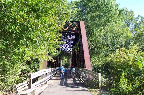 Kokosing Gap Trail bridge between Mount Vernon and Gambier