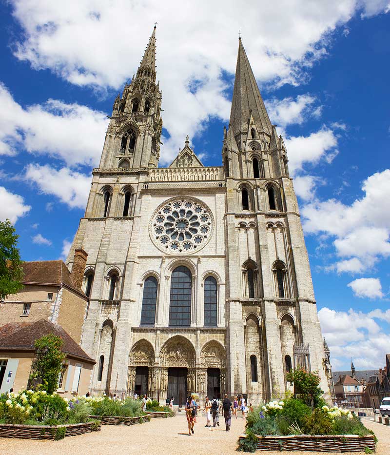 Chartres cathedral West facade